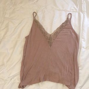 Pink Lacey tank top